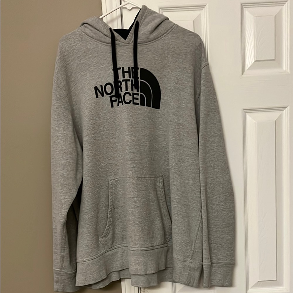 The North Face Gray Sweatshirt Hoodie Casual Comfort. Size XXL